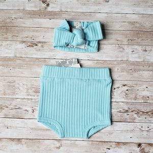 Kate Quinn Ribbed Headband & Bloomers